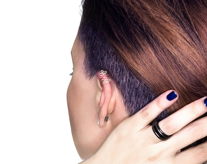 14K Gold Double Nose Ring Fake Double Nose Ring Faux Etsy