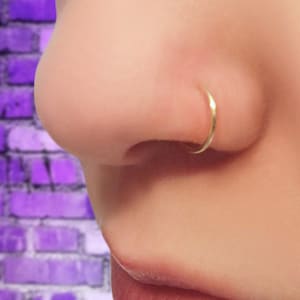 Nose Ring - Nose Hoop - Tragus Ring - Tragus Hoop - Cartilage Ring - Cartilage Hoop - Eyebrow Ring Piercing - Eyebrow Hoop