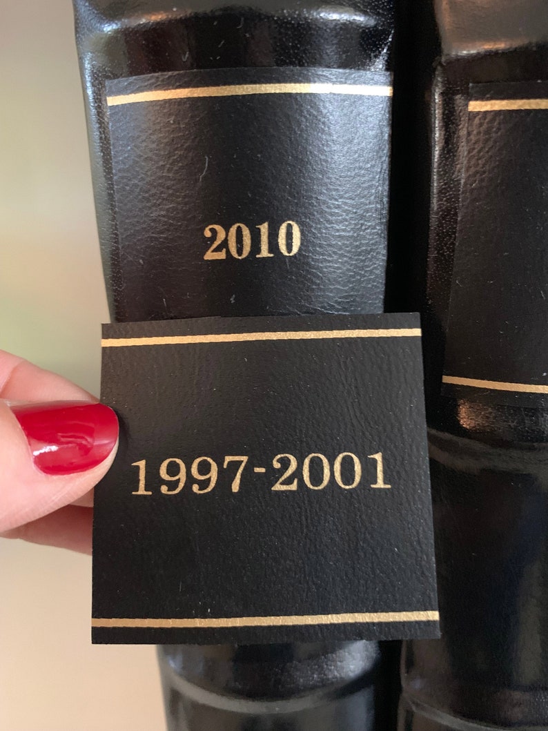 Album Spine Labels personalized in gold or silver foil/ Etsy