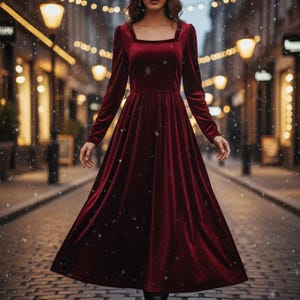 ladies red dress size 10 Women's Oversized A-Line Casual Jersey Knit Dress Red / XLarge main image 0