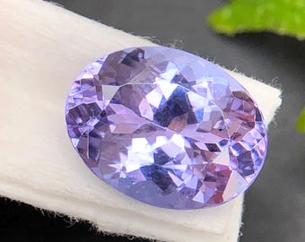 Natural bio color tanzanite gemstone, 2.20 carats loose oval cut 9 x 7 MM stunning ring size zoisite,