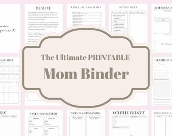 Ultimate Mom Binder | Printable Home Management Binder