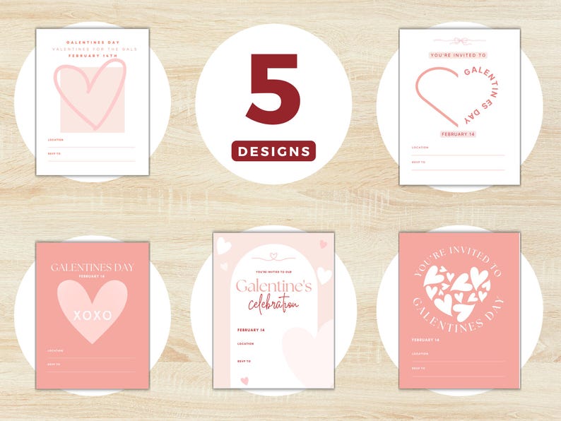 Galentines invitations