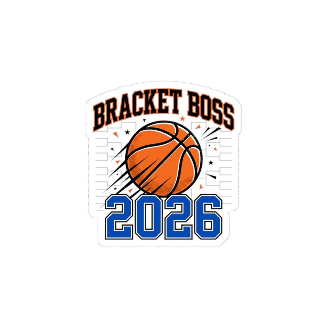 Bracket Racing Sticker Bracket Boss 2026 Sticker | College Tournament, Bracket, Hoops - Etsy
