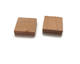 wooden square tiles etsy