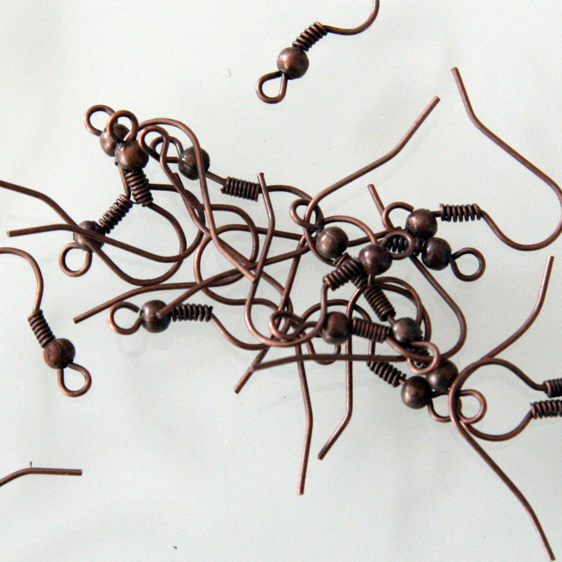Copper EARRING HOOKS 50pcs F 20 040 Etsy