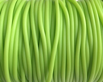 Green Rubber Cord 2mm, PVC Cord, Silicon Cord S 40 176