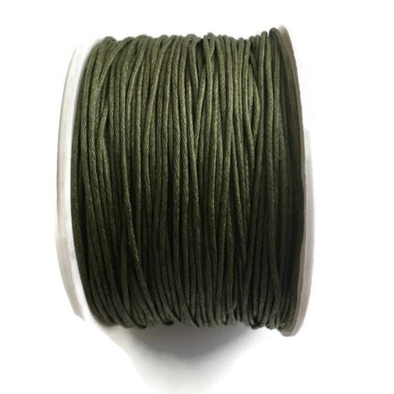 LIGHT BROWN WAXED COTTON CORD 10m x 1mm Shamballa Macrame Jewellery Making
