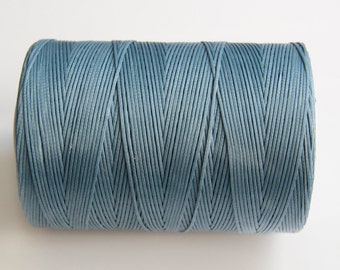 Blue Polyester Thread, Blue Waxed Cord, Macrame Cord, Waxed Polyester Thread, Blue Waxed Polyester Cord  (1mm) 10m -11yards S 40 116