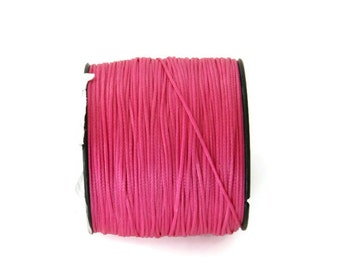 Neon Fuscia Rosa Neon Fuschia Rosa- Macrame Cord - Cord cerato - Poliestere Filo (0,8 mm) 10m - 11yards S 40 010