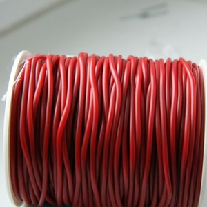 Red Rubber cord 2mm Red Hollow Rubber tubing rubber cord S 40 082