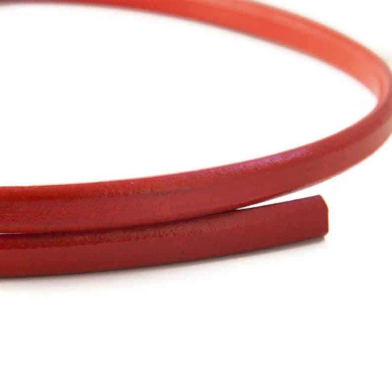 Red Licorice Leather Cord, Licorice Leather, Leather Cord, Thick Cord 8
