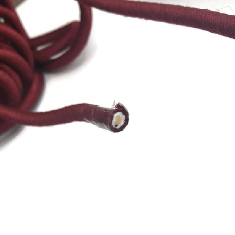 1m Black Fabric Cord Thread Rope Cord Wrapped Rope Covered | Etsy