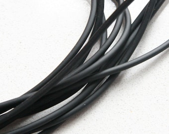 2mm Black Rubber tubing rubber cord S 40 050