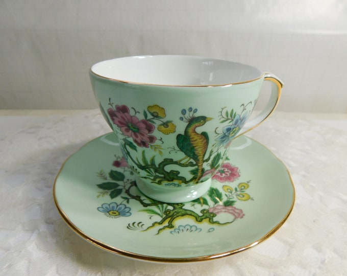 TEACUP Vintage DUCHESS Bone China Teacup Bird of Paradise Etsy