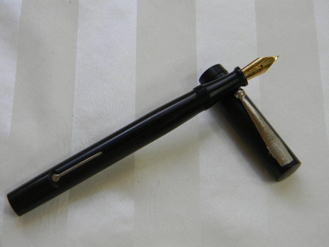 Vintage EAGLE PENCIL CO. Lever Fill Fountain Pen 14K Nib Etsy