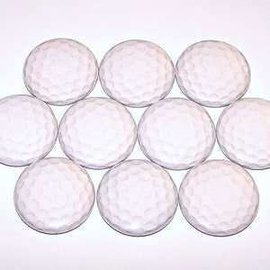 Golf Balls Pins (10 Pack), Golfing Party Favors, 1" or 1.5" or 2.25" Pinback Buttons or Magnets, Golf Balls Buttons, Golfer Gift, Sport Ball