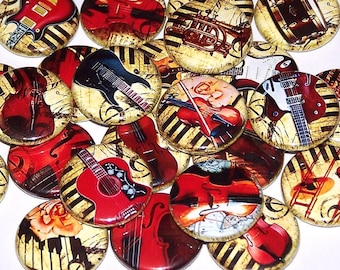 Klaviere & Instrumente Pins (10 Pack) Musikalische Musik Knöpfe, Party Gefälligkeiten, 1" oder 1,5" oder 2,25" Pin zurück Tasten oder Magnete, Symphony Band