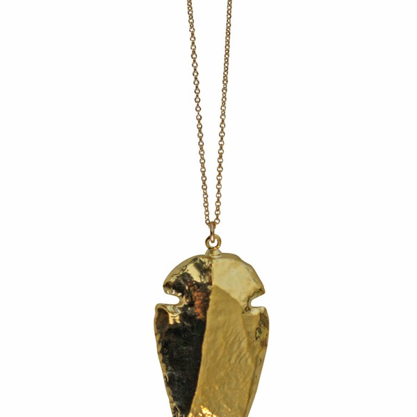 gold ARROWHEAD necklace