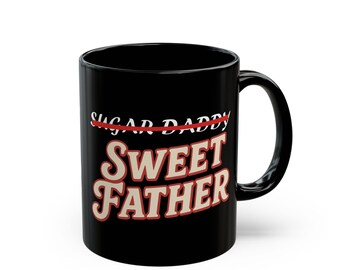 Taza "Dulce Padre", divertida taza de café parodia de "Sugar Daddy"