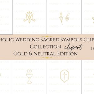 Floral Marian monogram with soft gold flowers • Monograma mariano floral con flores doradas suaves