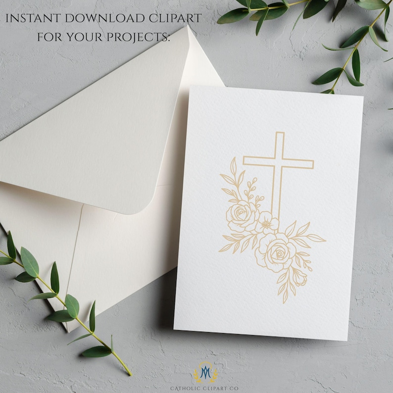 Immaculate Heart crest for Catholic wedding stationery • Escudo del Inmaculado Corazón para papelería de boda católica