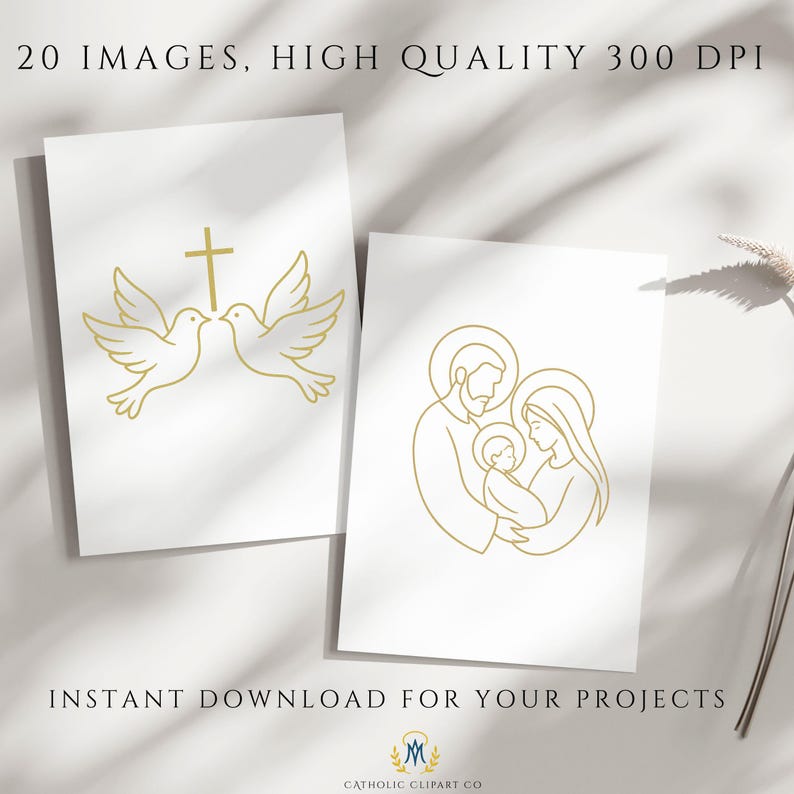 Gold cross with floral accents for invitations • Cruz dorada con detalles florales para invitaciones