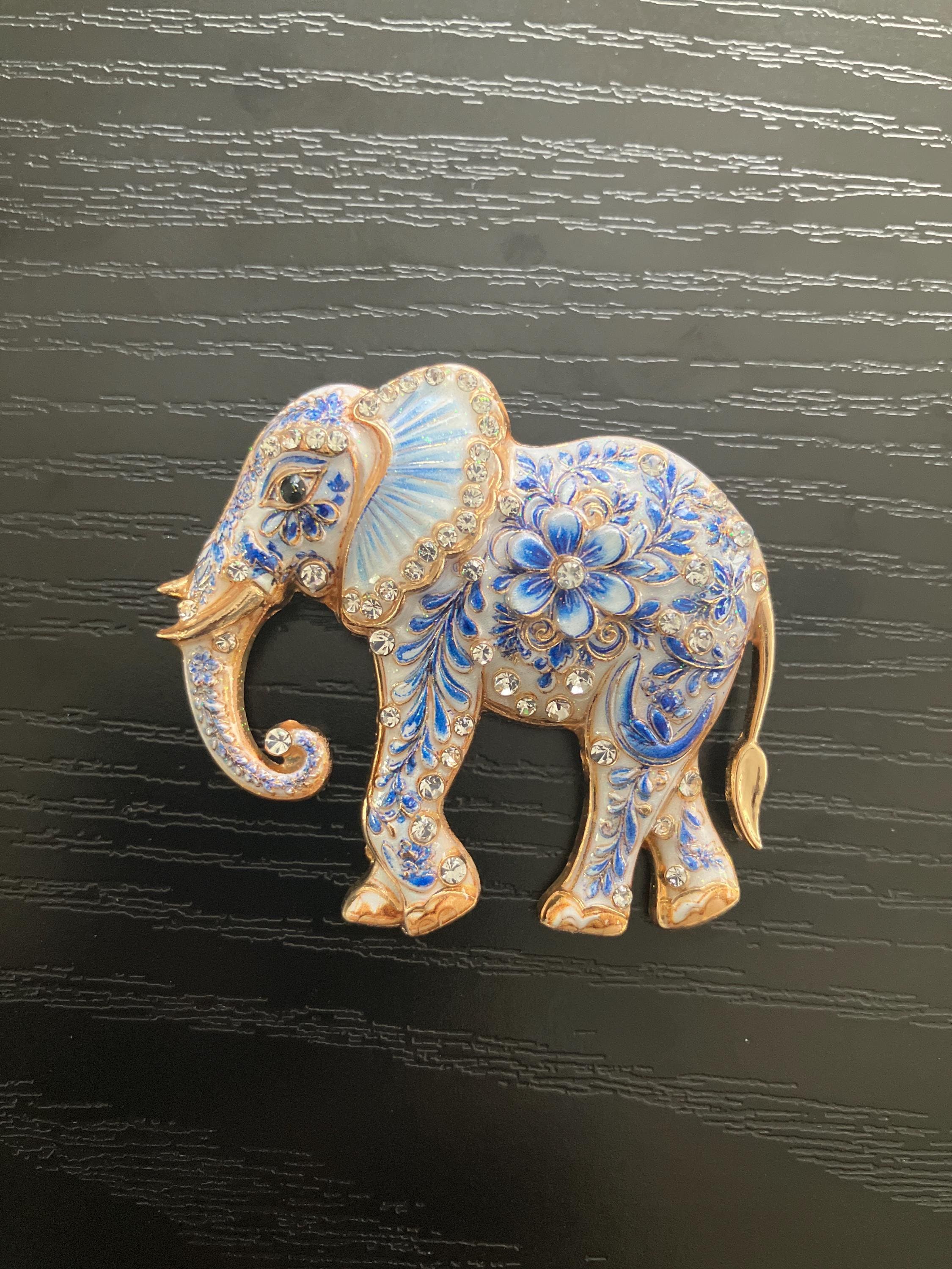 Delft Blue Elephant - Etsy
