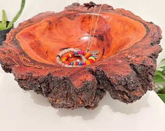 BB001 — Hand-Turned Bloodwood Burl Bowl