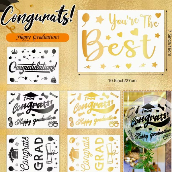 Congratulations Sticker Professional Congratulation Stickers - Etsy