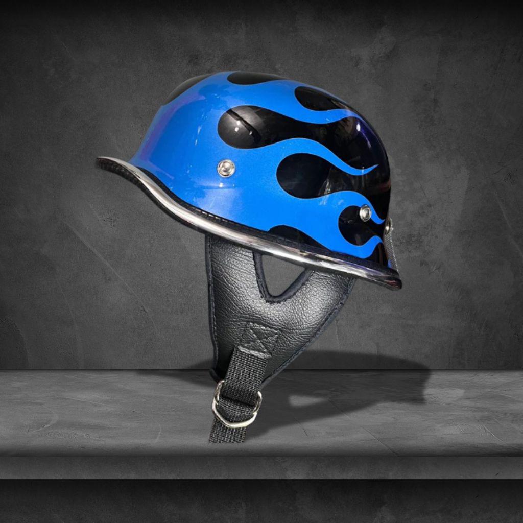airbrushed motorcycle half helmets Helmet with Custom Art Skull Custom Painted Motorcycle Half