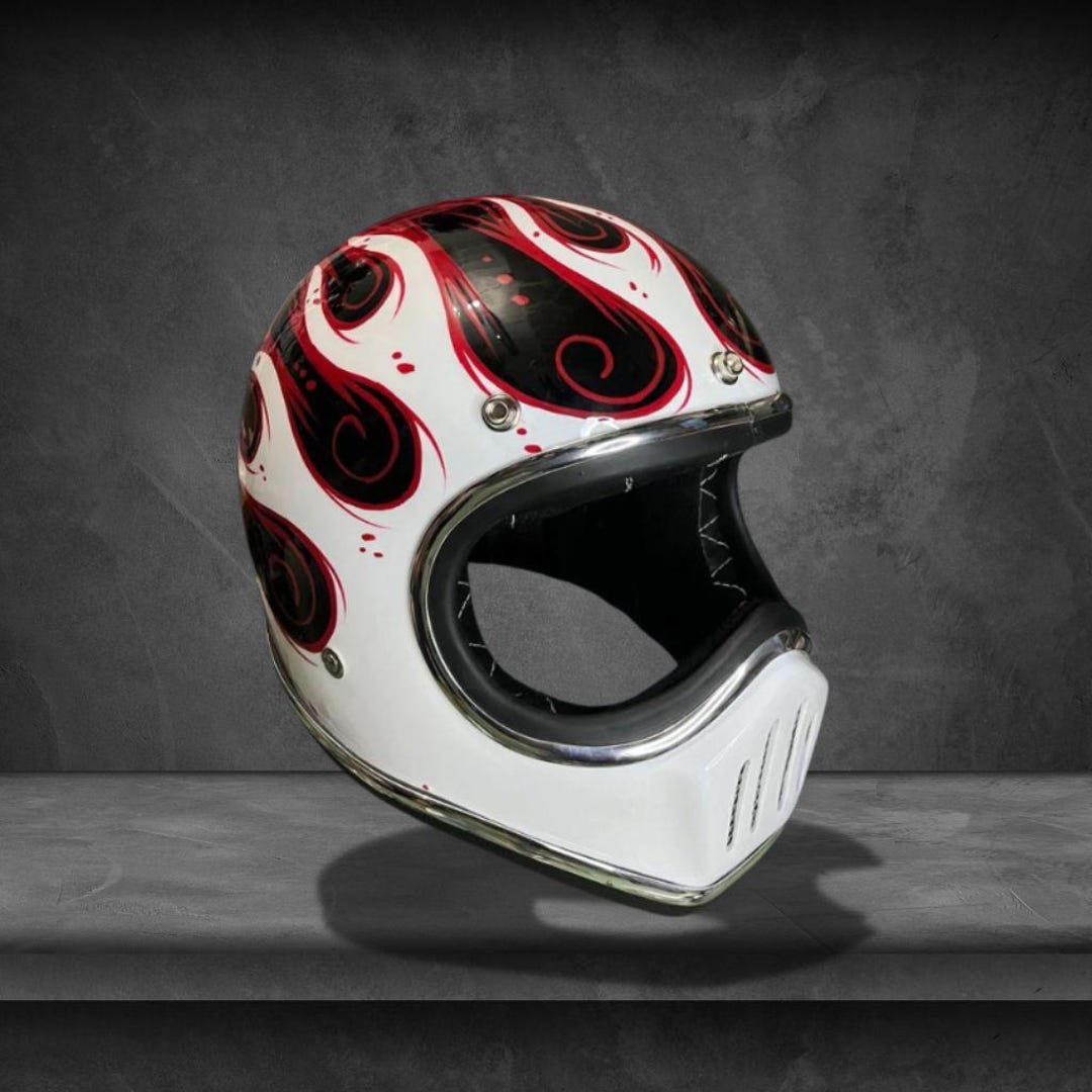 derpy motorcycle helmets Daytona Cruiser Graffiti Open Face Helmet, S It is not recommended to wear this helmet cover while travelling at high speeds as it can increase wind drag Cakil Custom Helmet Riot Flame