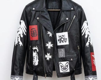 Rogueskin Men’s Lysol Black Quantum Jacket – Handmade Blood Inspired Movie Style