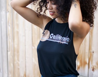 California Sol Vintage Inspired Graphic Muscle Tank Top | SALT & SOL