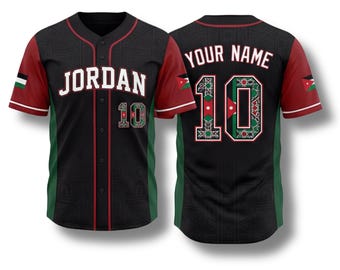 Jordan Baseball Jersey Custom Name Number Shirt, Soccer Fan Gift 2026