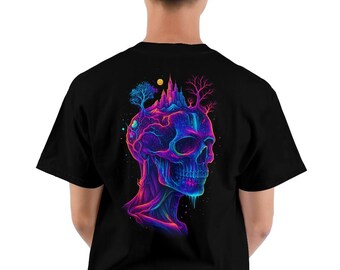 T-shirt grafica con teschio e albero – Urban Streetwear