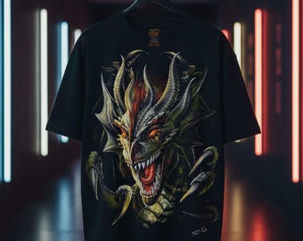 Maglietta oversize Savage Dragon - Streetwear in edizione limitata Rock Chang and Dinos