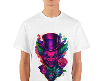 Maglietta grafica Joker Clown – Linea Dinos Basic, vestibilità regolare