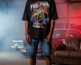 Maglietta oversize The End - Collezione streetwear Rock Chang e Dinos Urban Cotton