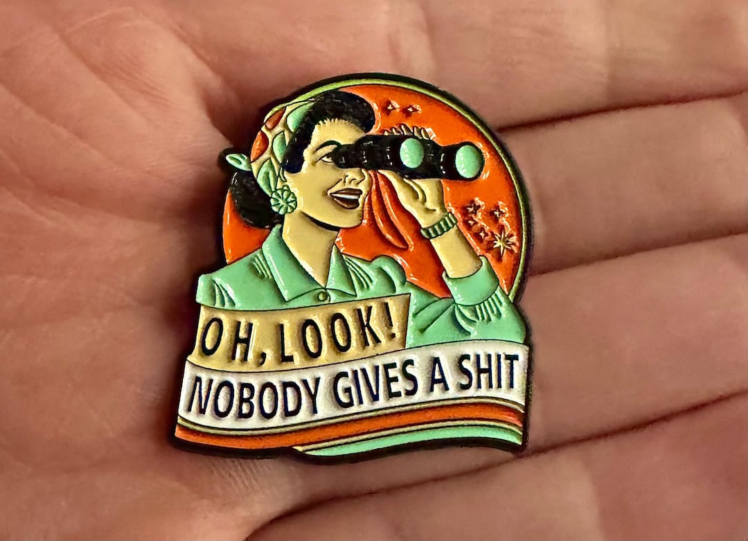 Funny Retro Enamel Pin Brooch Badge Lapel Pins Sarcastic Silly Enamel ...