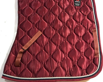 Luxury Quilted Satin Saddle Pad | Custom Equestrian Good with Foam Padding & Cotton Lining