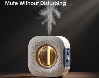 2-in-1 Wall Mounted Essential Oil Diffuser with LED Night Light – USB Smart Aroma Air Humidifier for Home Office Bedroom Decor