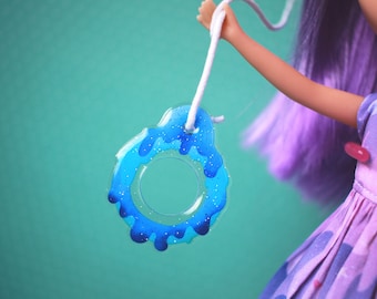 Blue Slime/Icing Pull Ring for Blythe Dolls