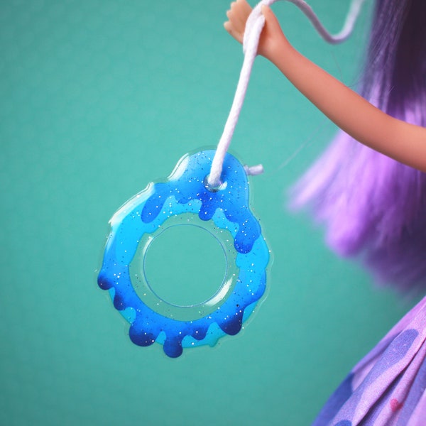 Blue Slime/Icing Pull Ring for Blythe Dolls