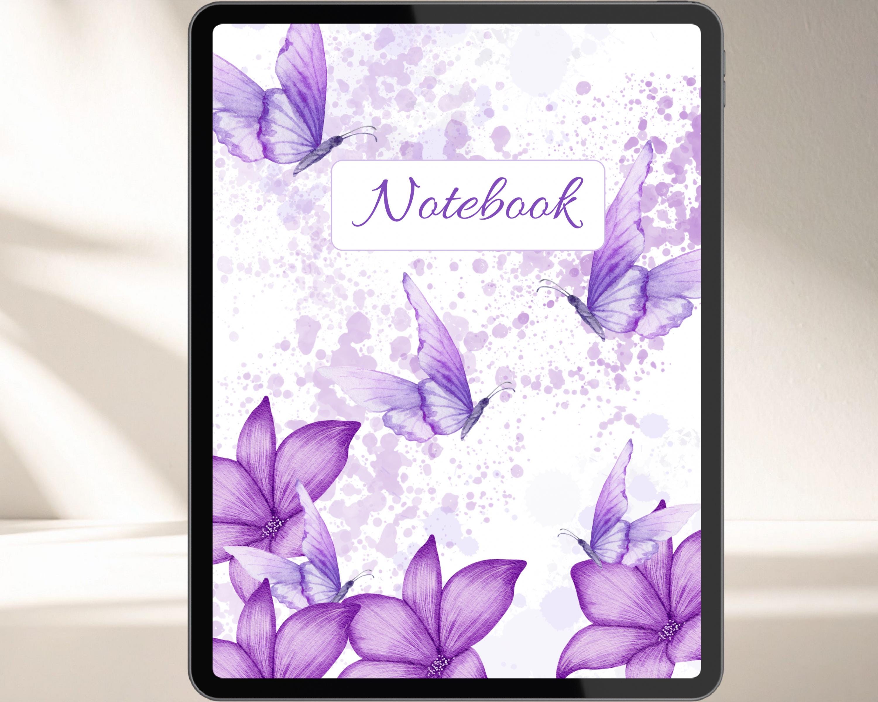 Butterfly Effect Notebook Basic Digital Notebook — Butterfly Theme—goodnotes Compatible Sizes ...