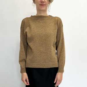 Warm and Sustainable: Organic Knitted Natural Wool Sweater, Knitted sweatshirt, Women&#39;s knitwear, Knitted wool jumper, Warm Winter Sweater