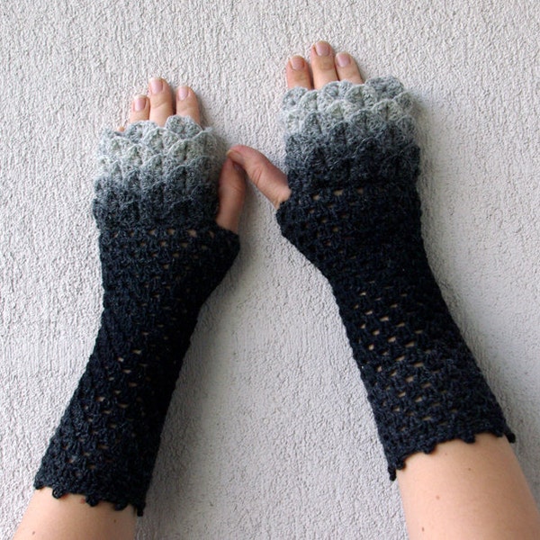 Fingerless gants bonneterie mitaines gants femmes gants d'hiver, mitaines, mitaines
