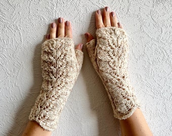 Fingerless gloves, Womens Fingerless, Knit fingerless, Gift for her, Autumn accessories.