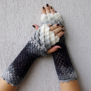 Fingerless Gloves Womens gloves Crocheted mittens Winter gloves, arm warmers, wrist warmers Winter arm warmers Ladies gloves Long gloves