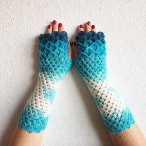 Luvas sem dedos luvas de inverno de crochê luvas de mensagens de texto luvas femininas de renda luvas sem dedos escaladas aquecedores de pulso